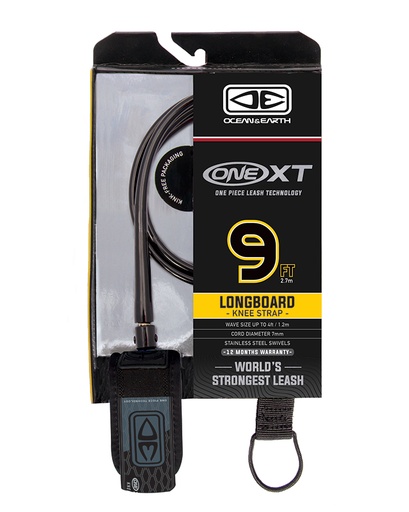 ONE LONGBOARD KNEE COMP XT 9'0" ONE PIECE LEASH 17S