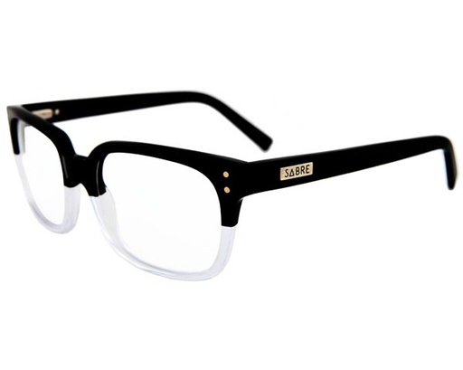 [SV69-112-11S] MOON TUXEDO RX BLACK GLOSS CLEAR LENS 11S