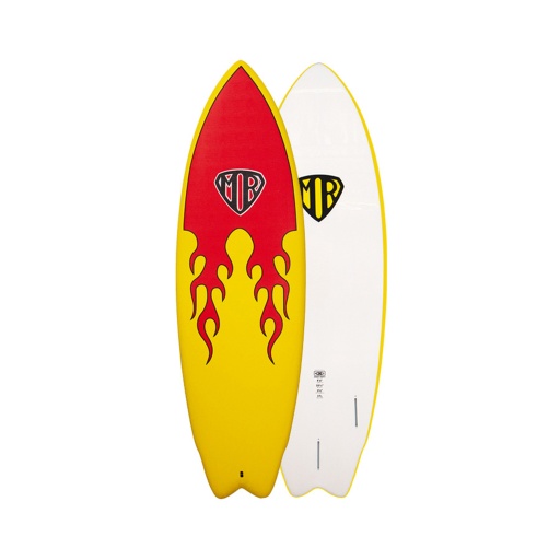 ONE 6'4" MR EPOXY SOFT FLAME SUPER TWIN FIN