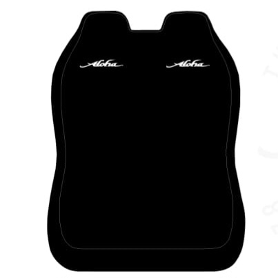 [ALSEATFR2UNIBL] ALOHA DOUBLE SEAT COVER NEGRA